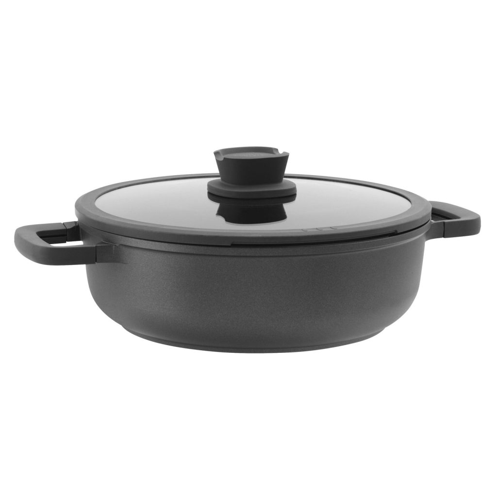 Sauteuse à 2 poignées avec couvercle antiadhésive Stone+ 28 cm