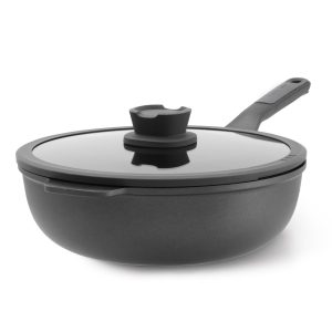 Wok antiadhésif Stone+ avec couvercle, 28 cm, aluminium BergHOFF