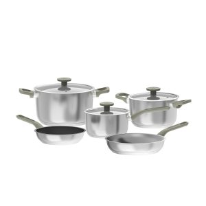 Batterie de cuisine Bolt 8 pièces SS18/10 Olive BergHOFF