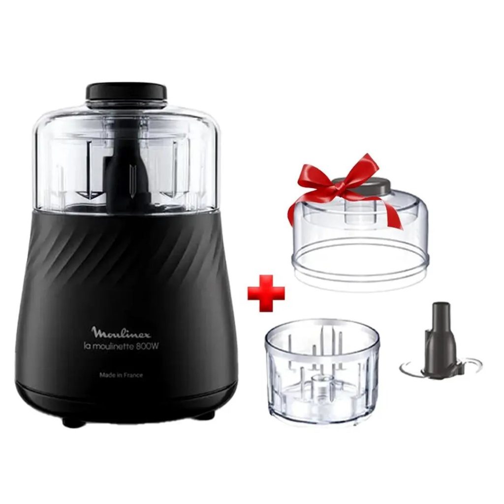 Moulinette 1000 W noire + bol complet offert Moulinex