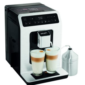 Espresso Evidence Silver/noir avec Pot Lait Inox Krups