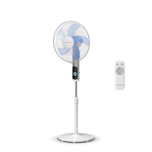 Ventilateur sur Pied Turbo Silence 12 Vitesses + Telecommande Blanc